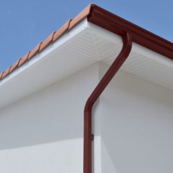 Gouttière aluminium couleur - gouttière alu rouge brique - Bourguignon Dal Alu