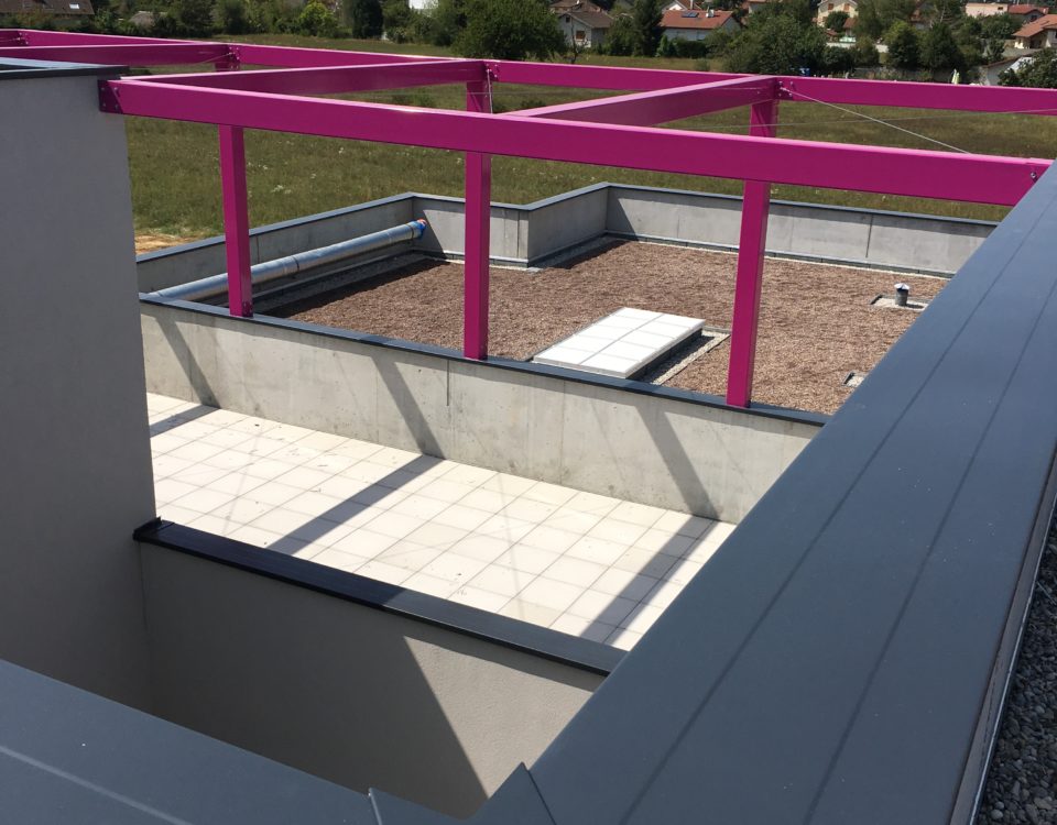 Couvertine alu - Toit terrasse - professionnels - Isère-Bourguignon Dal Alu