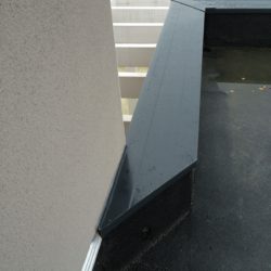 couvertine noire - pliage sur mesure - zinguerie aluminium