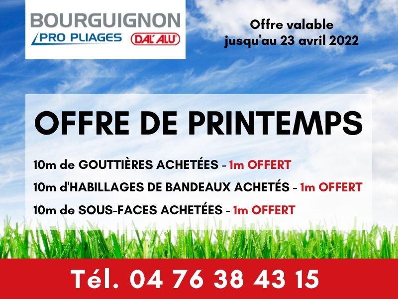 ACTU -BLOG - Foire de printemps - Offre spécial - Bourguignon